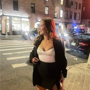 Aritzia Wilfred White Corset Top